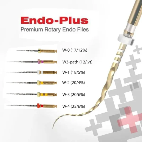 Woodpecker Endo Plus Heat Treated Gold Rotary Files - Image 2